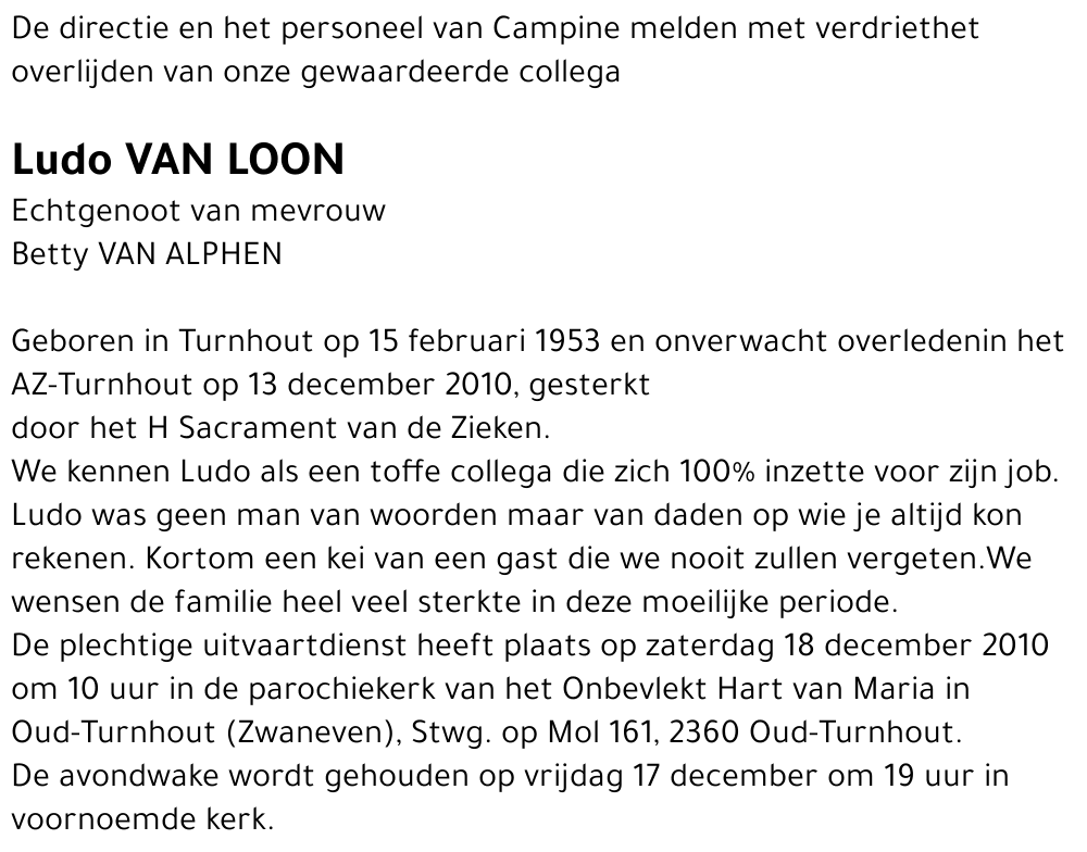 Ludo Van Loon