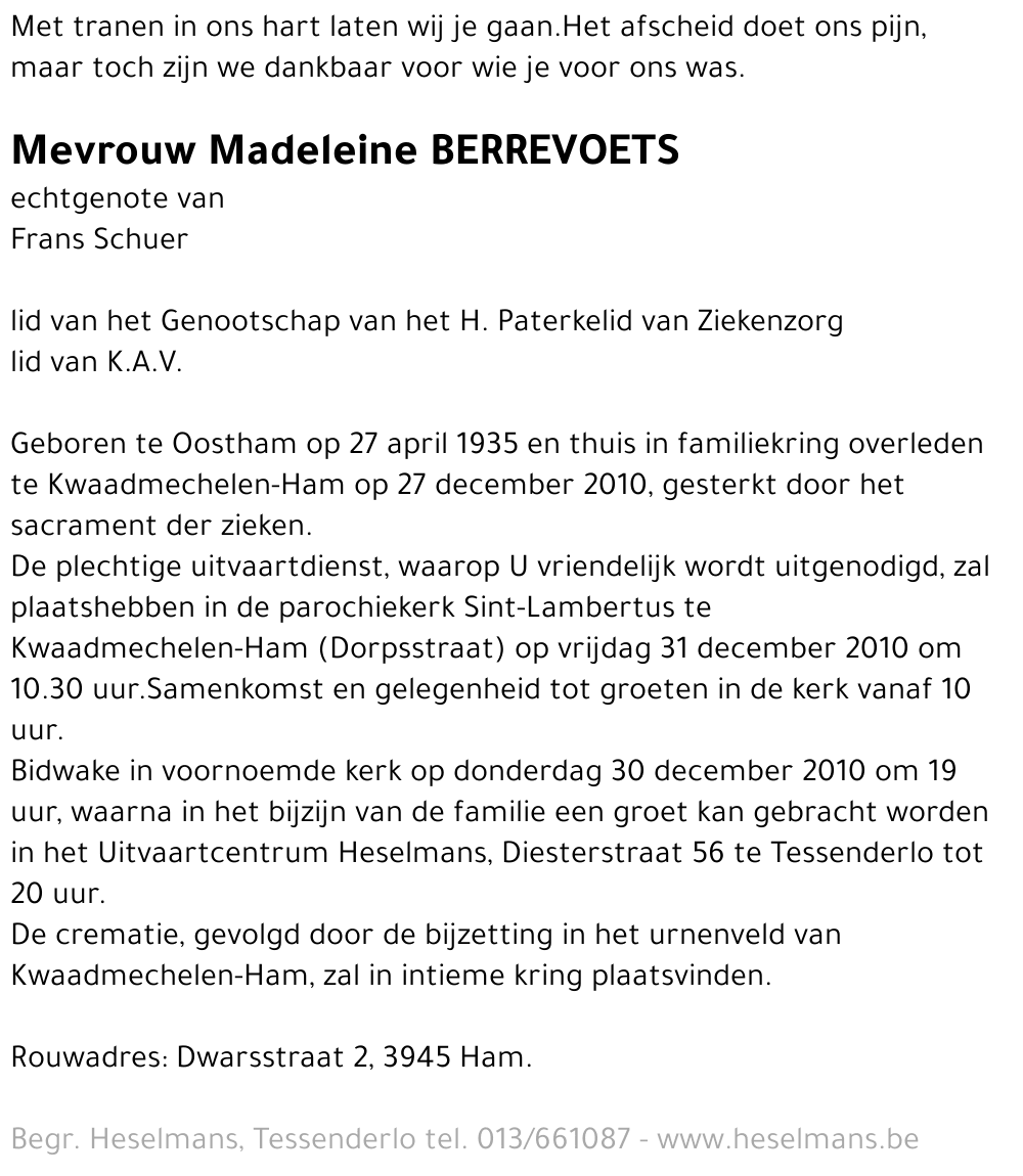 Madeleine Berrevoets