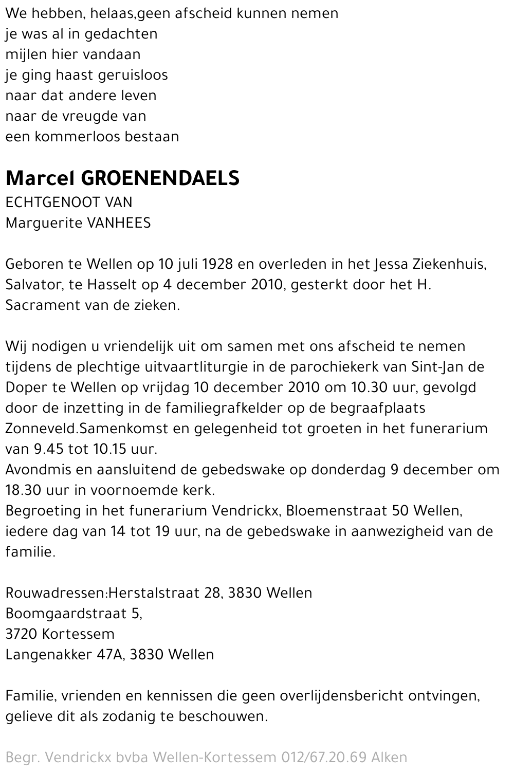 Marcel Groenendaels