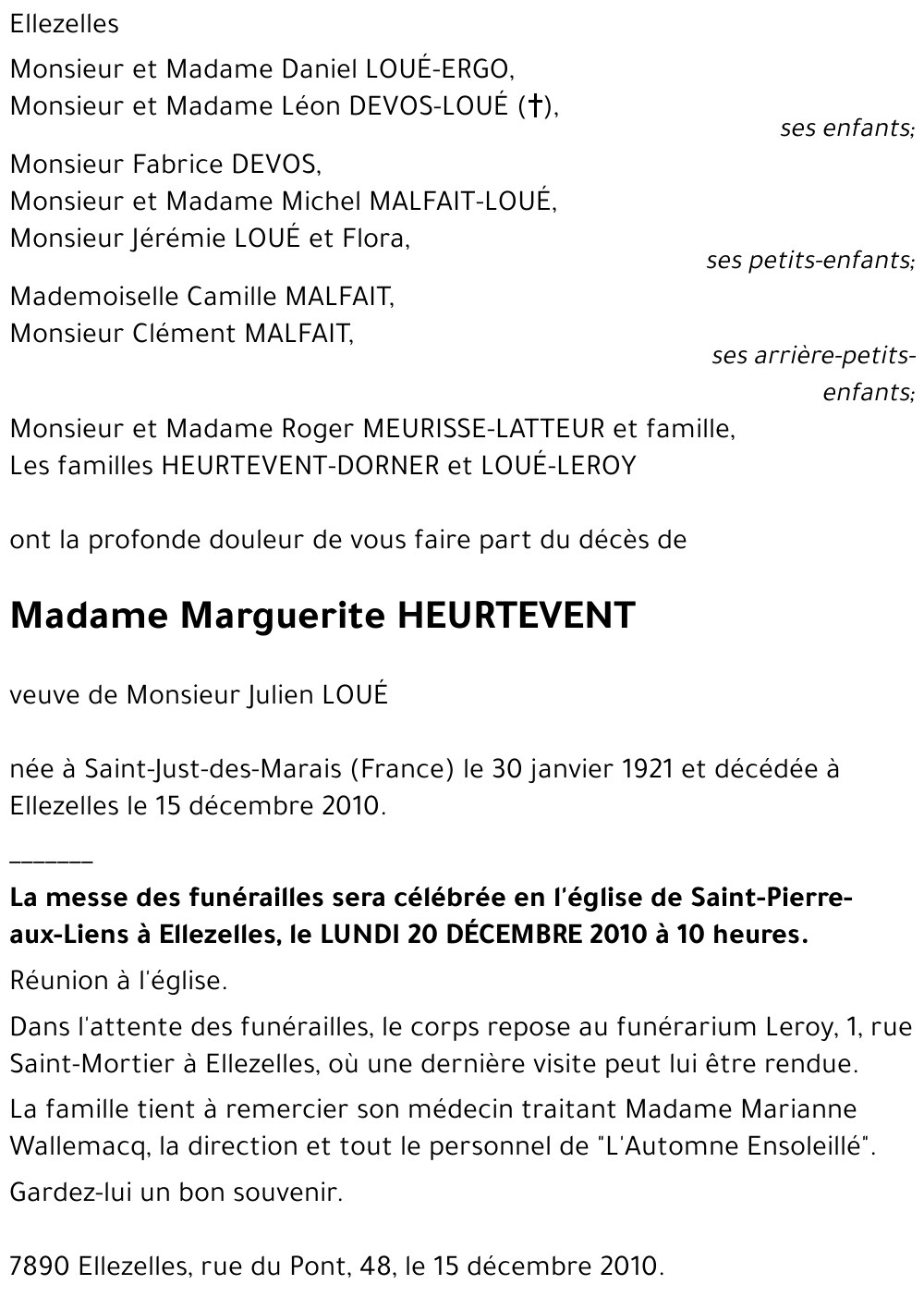 Marguerite HEURTEVENT