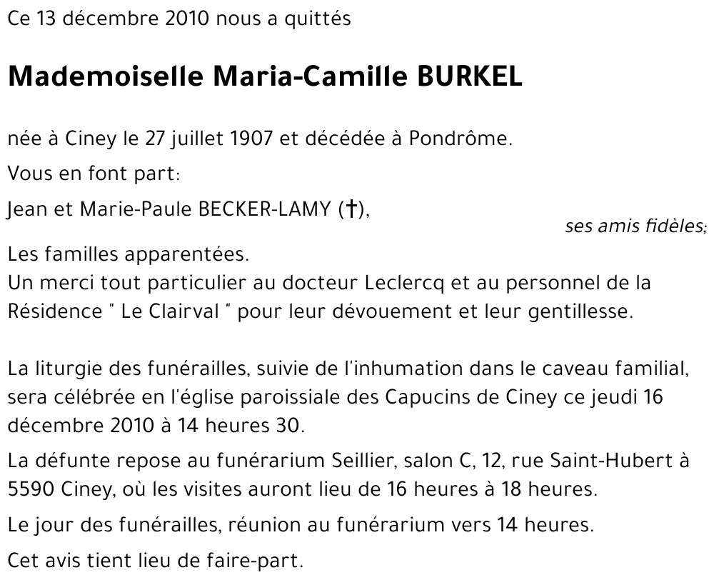 Maria-Camille BURKEL