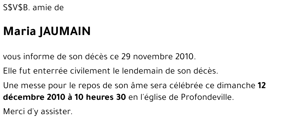 Maria JAUMAIN