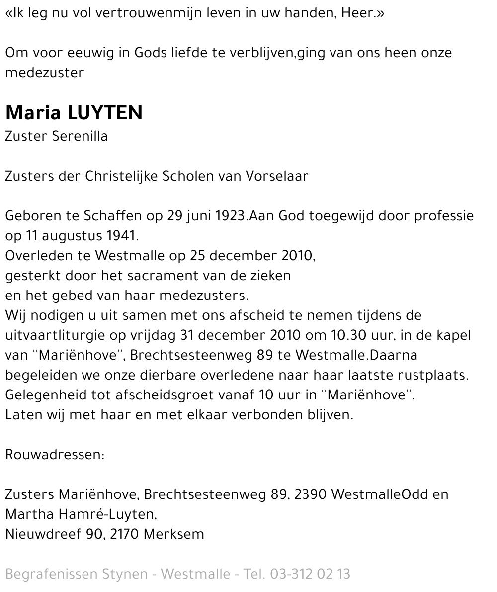 Maria Luyten