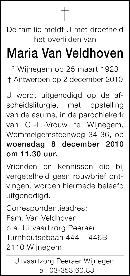 Maria Van Veldhoven