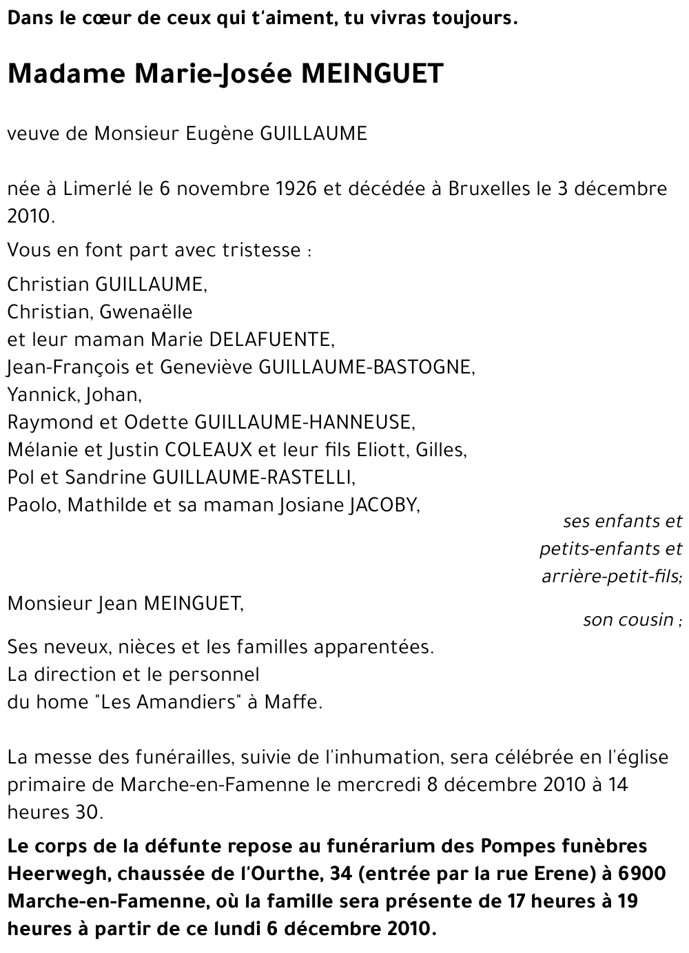 Marie-Josée MEINGUET