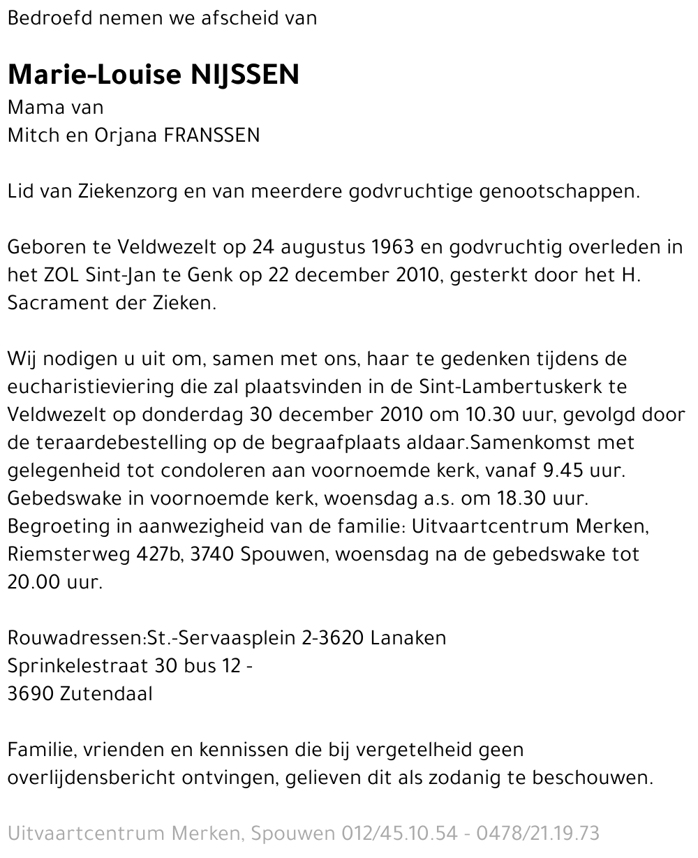 Marie-Louise Nijssen