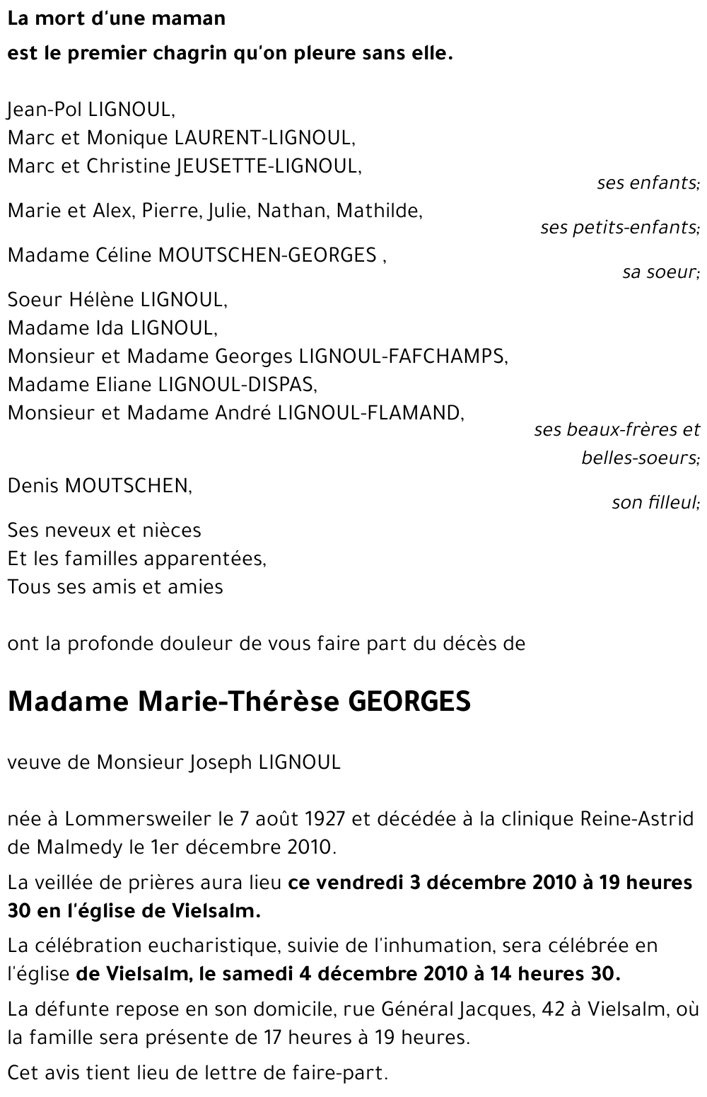 Marie-Thérèse GEORGES