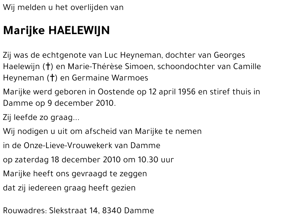Marijke HAELEWIJN