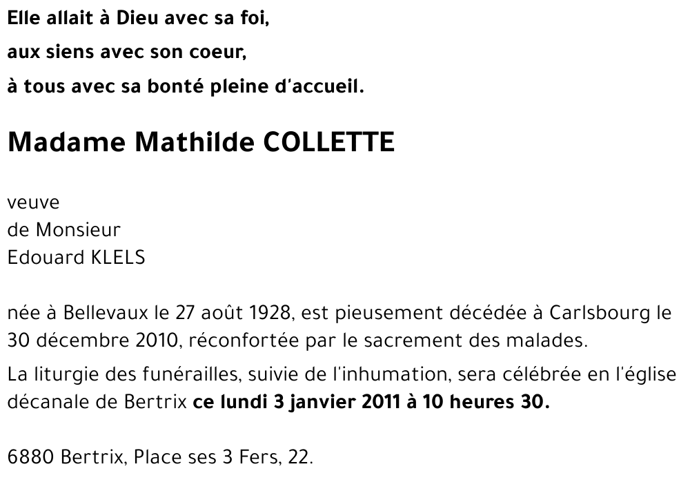Mathilde COLLETTE