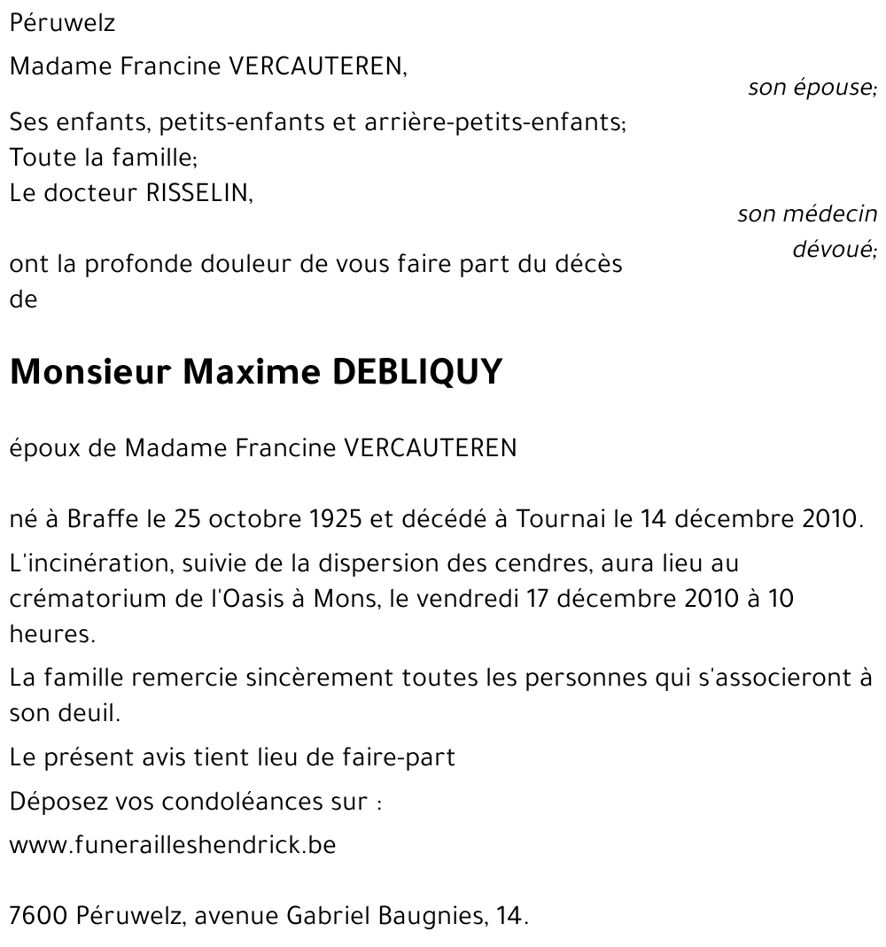 Maxime DEBLIQUY