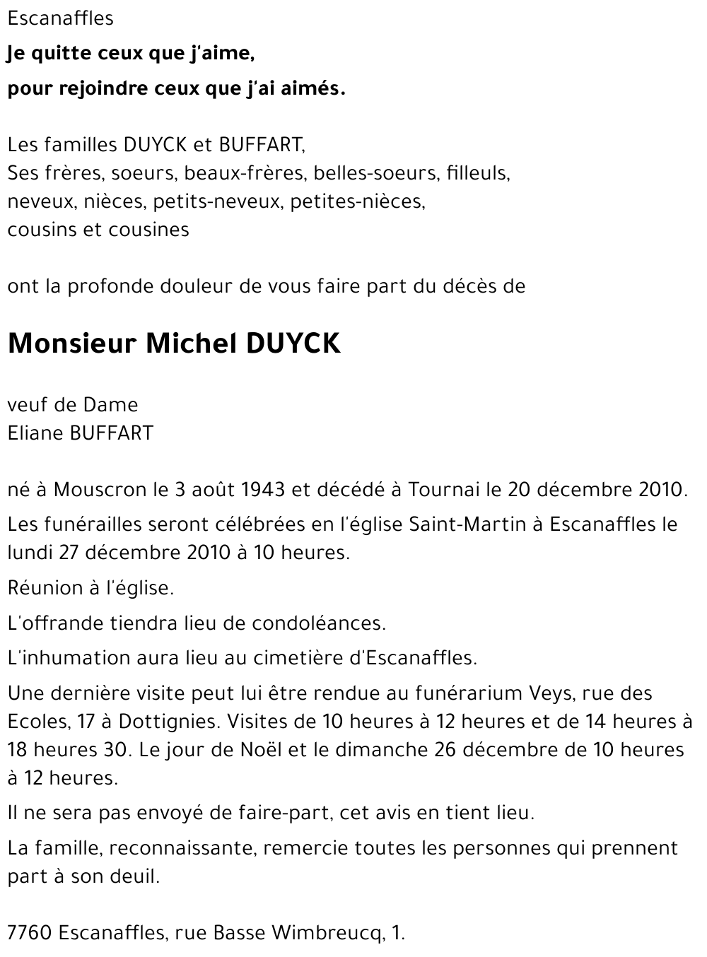 Michel DUYCK