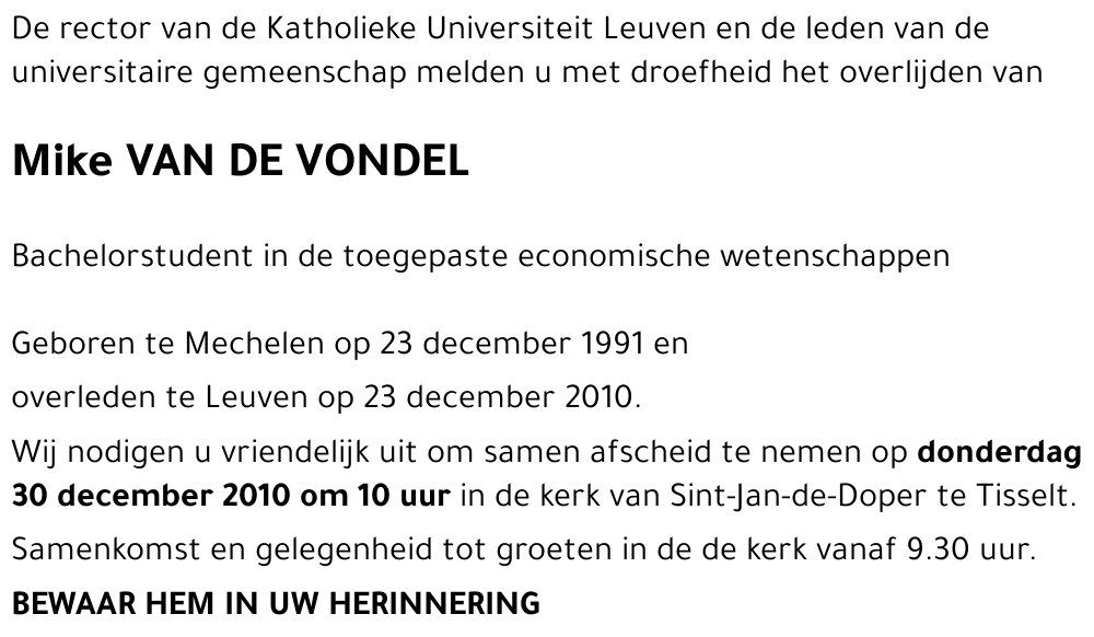 Mike VAN DE VONDEL