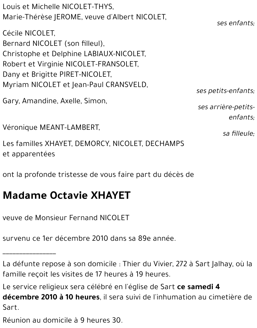 Octavie XHAYET