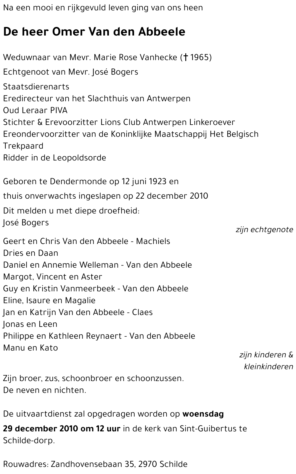 Omer Van den Abbeele