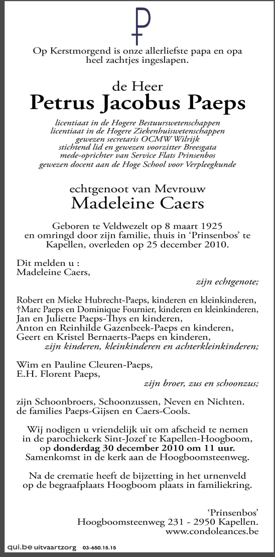 Petrus Jacobus Paeps