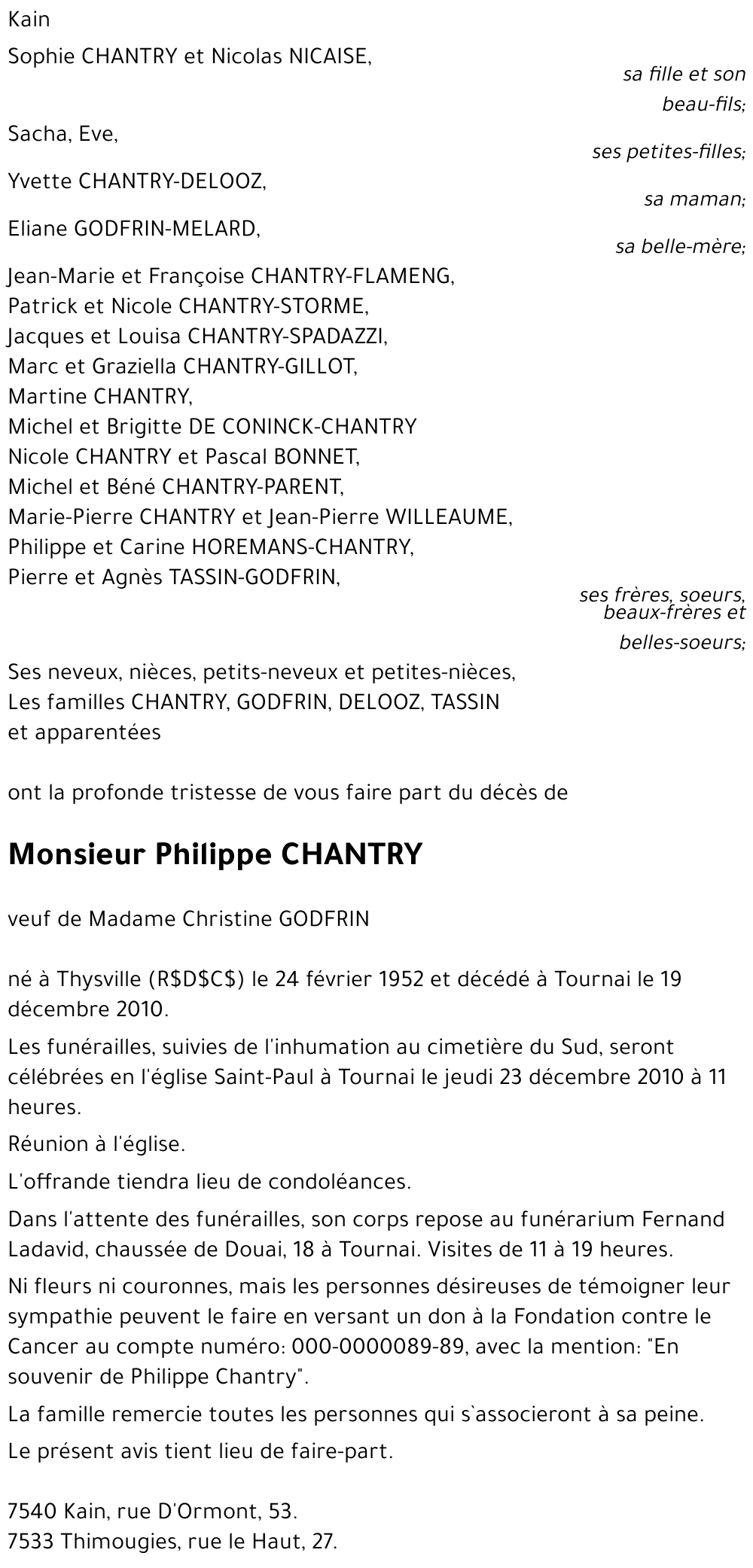 Philippe CHANTRY
