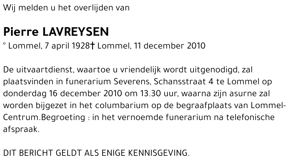 Pierre Lavreysen