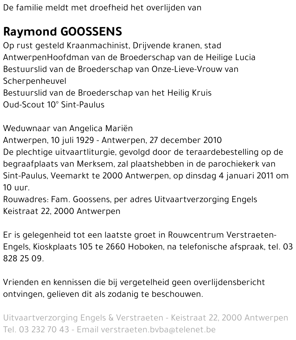Raymond Goossens