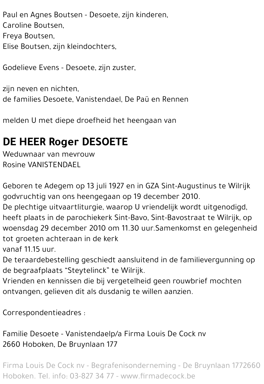 Roger Desoete