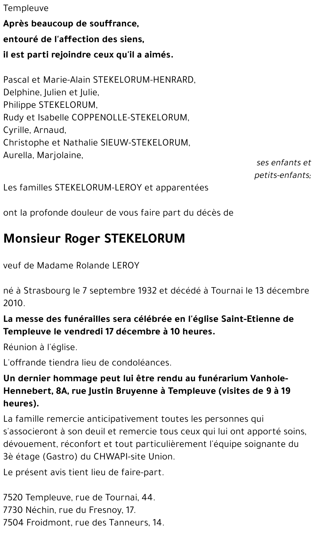 Roger STEKELORUM