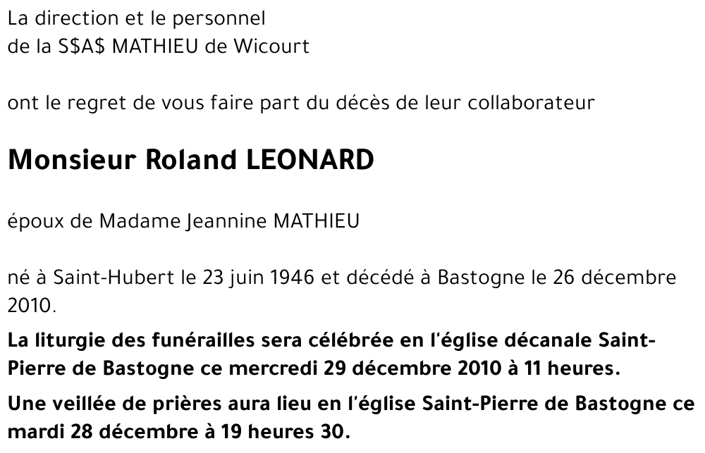 Roland LEONARD