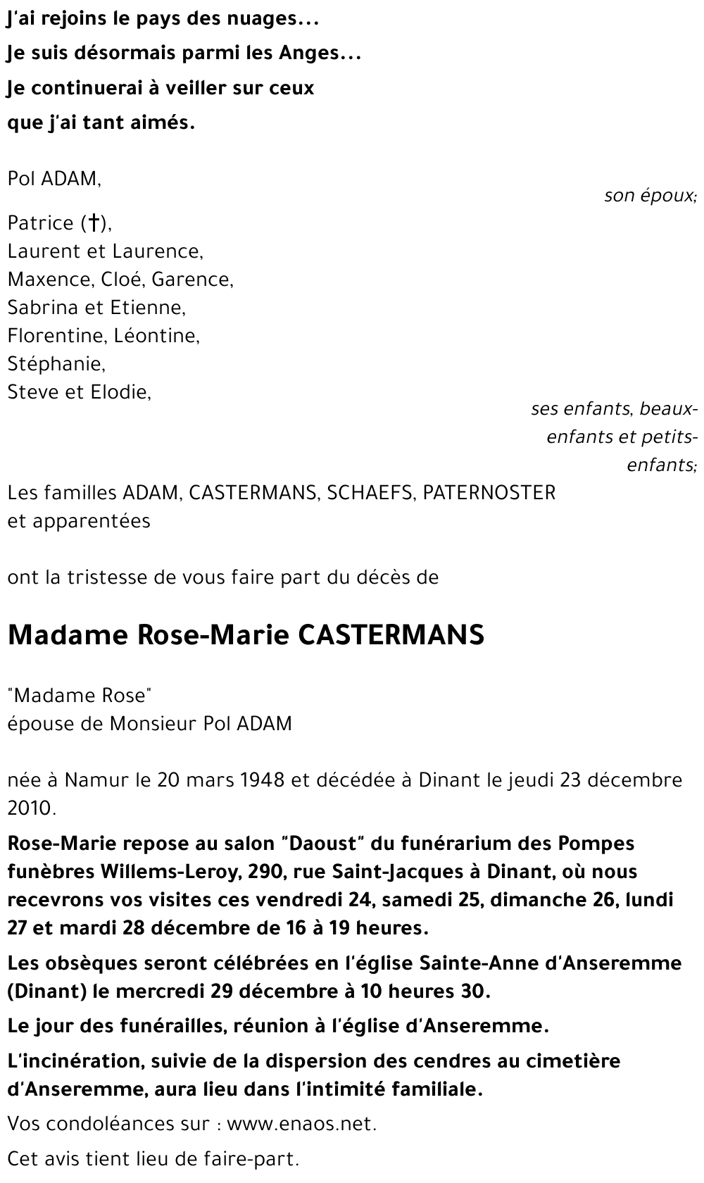 Rose-Marie CASTERMANS