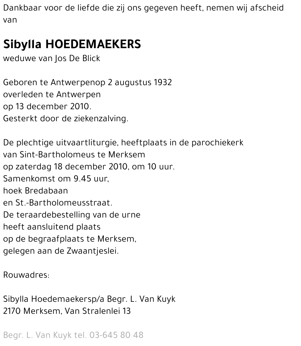 Sibylla Hoedemaekers