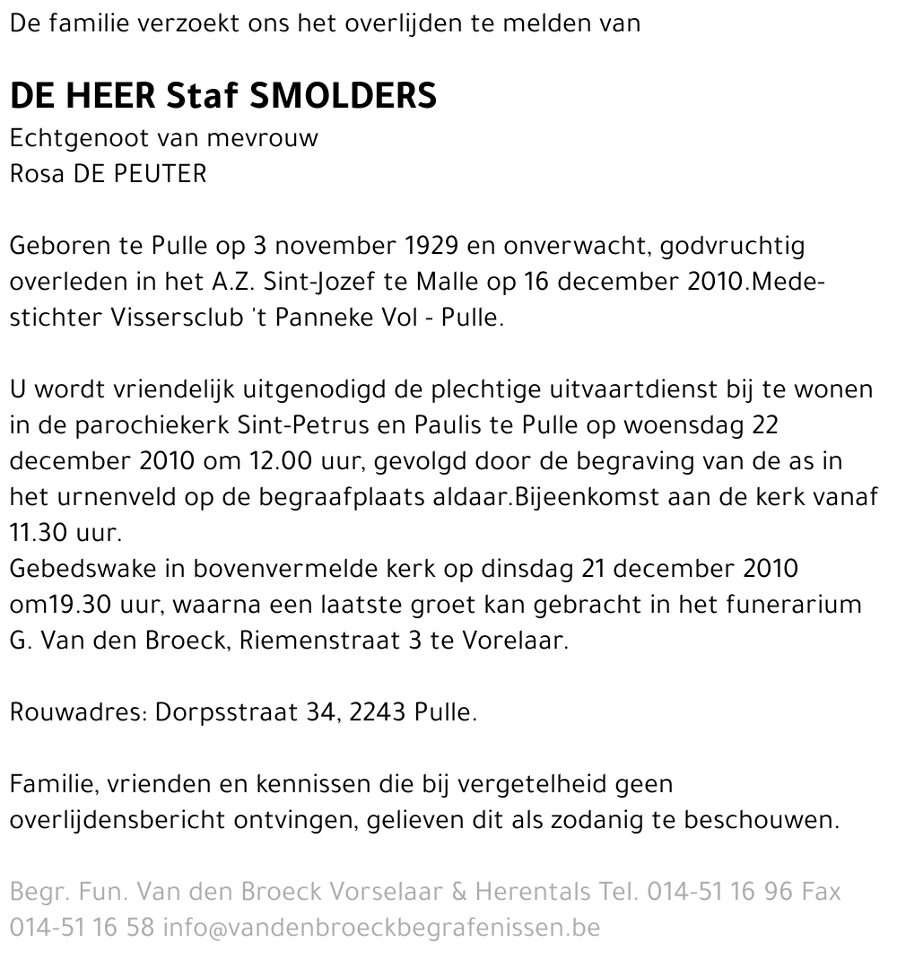 Staf Smolders