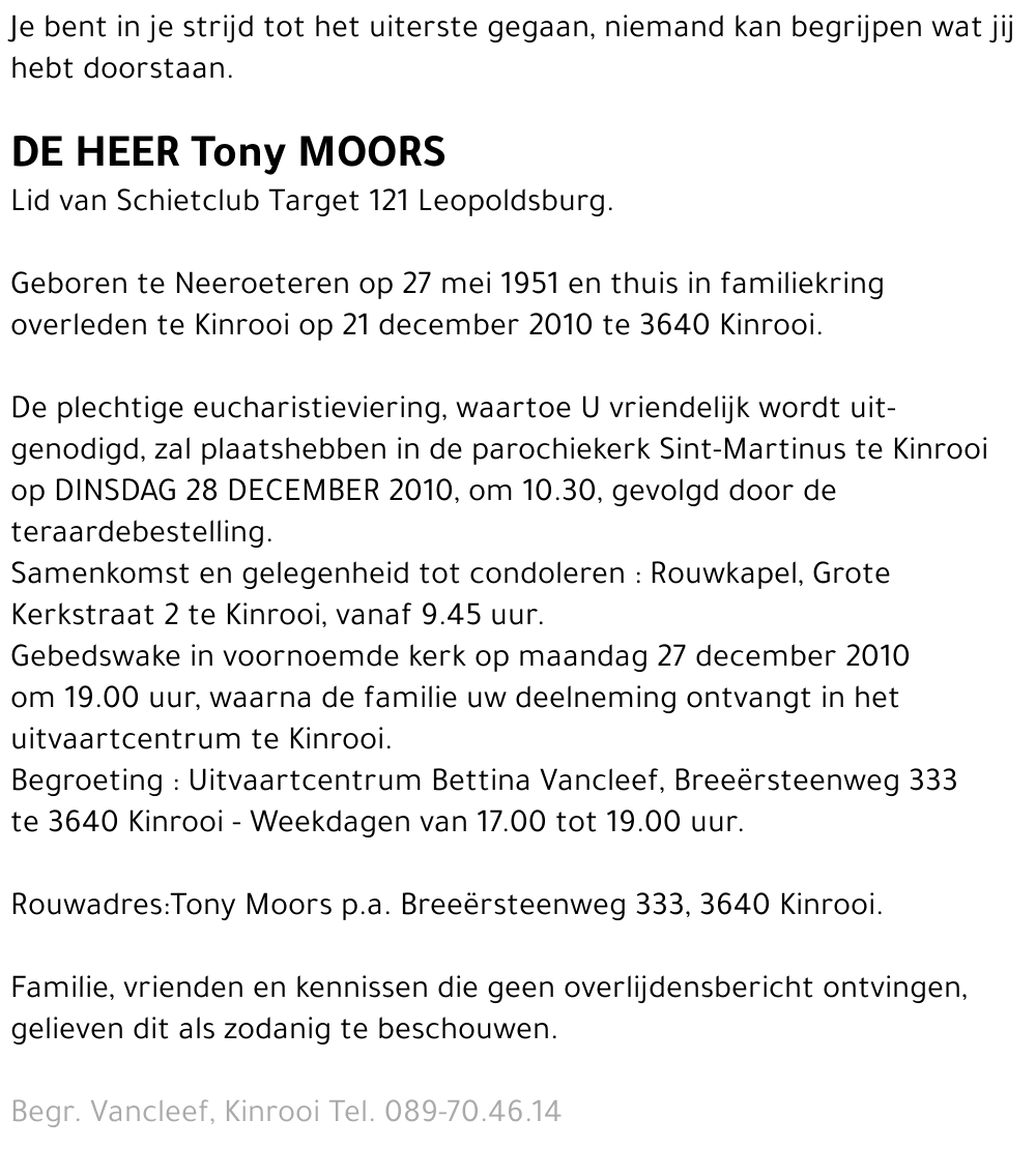 Tony Moors
