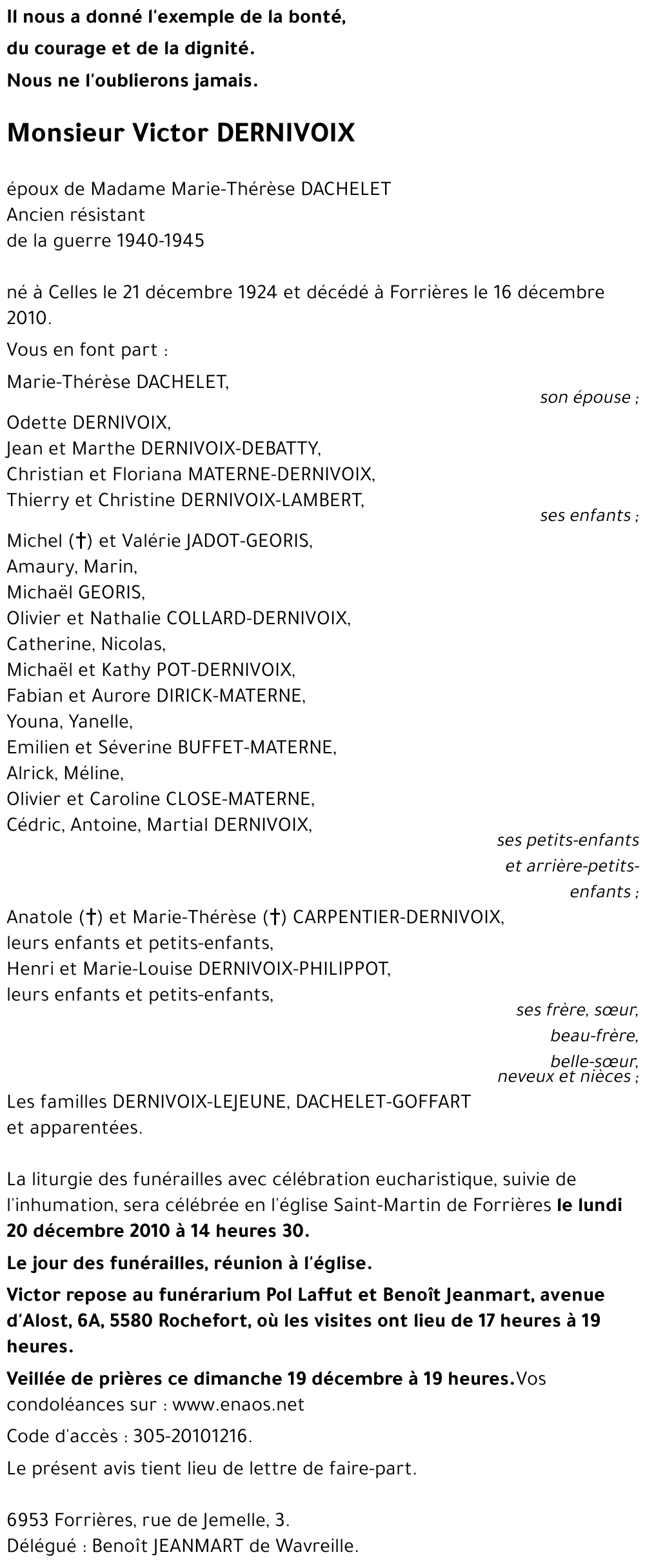 Victor DERNIVOIX