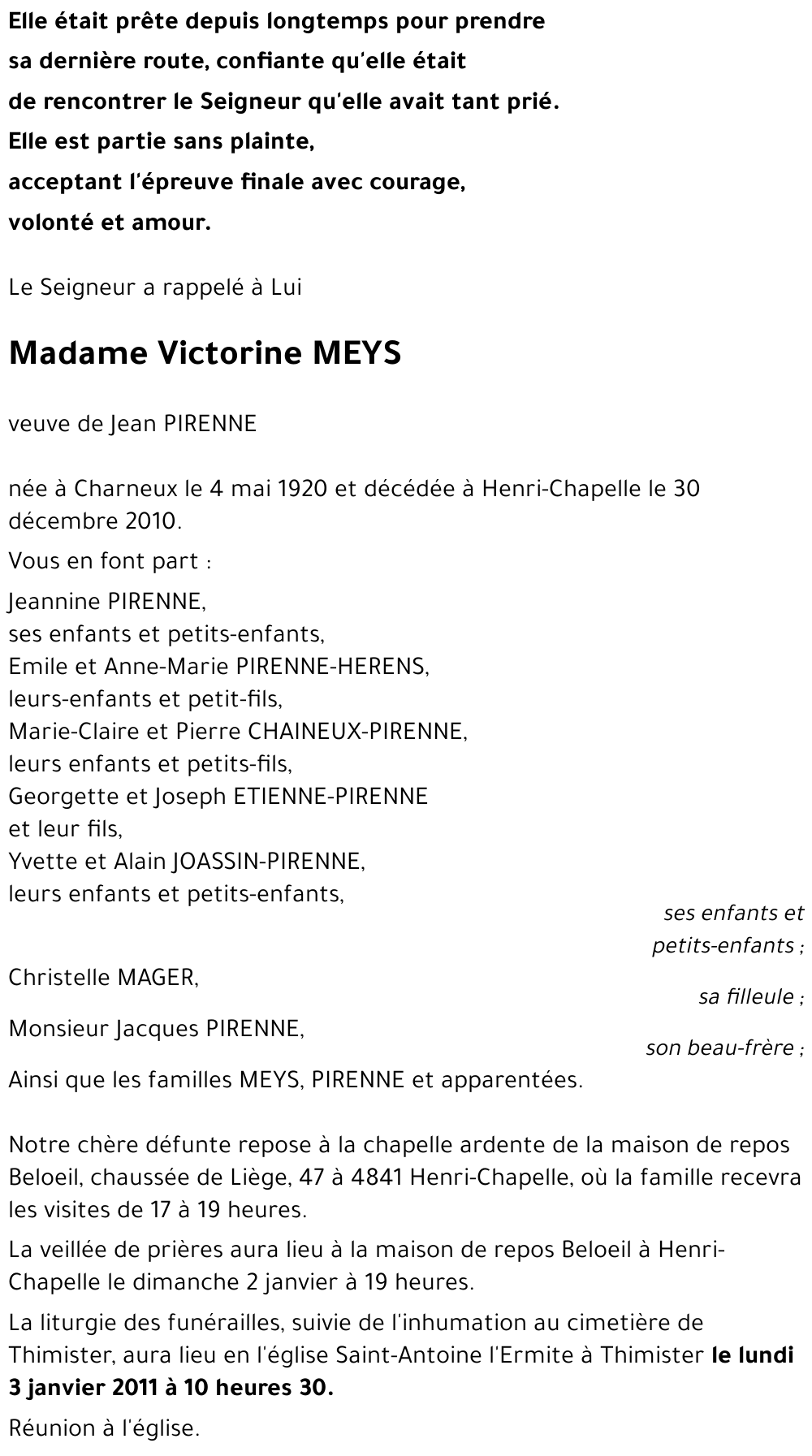 Victorine MEYS
