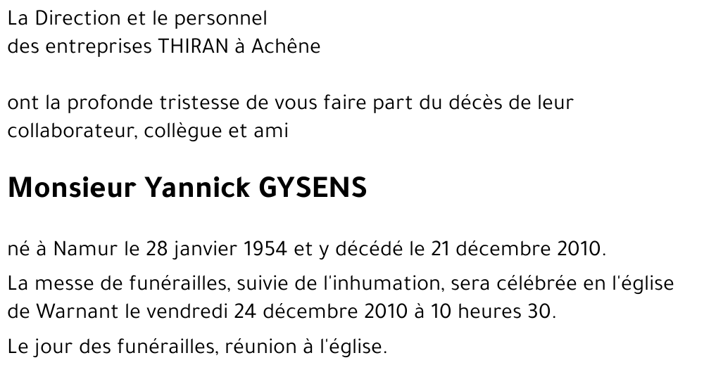 Yannick GYSENS