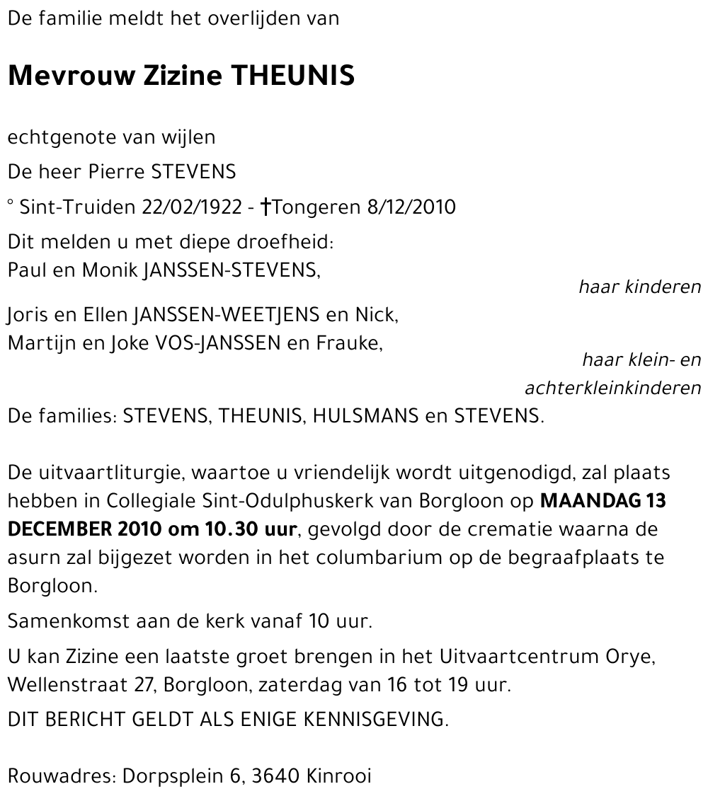Zizine THEUNIS
