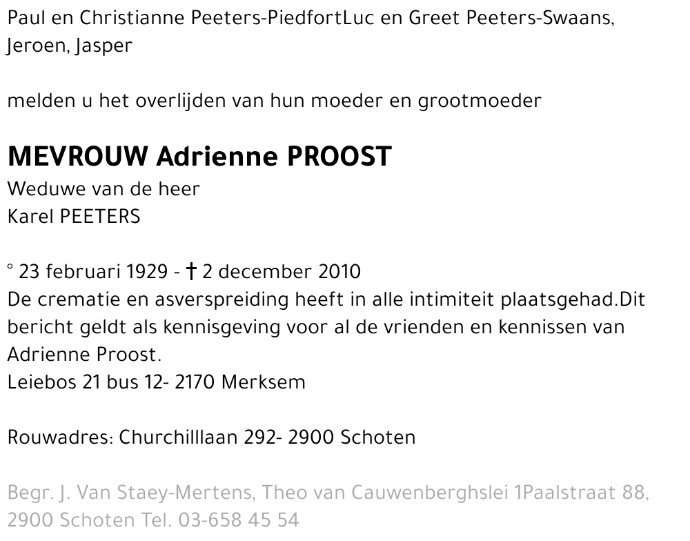 Adrienne Proost
