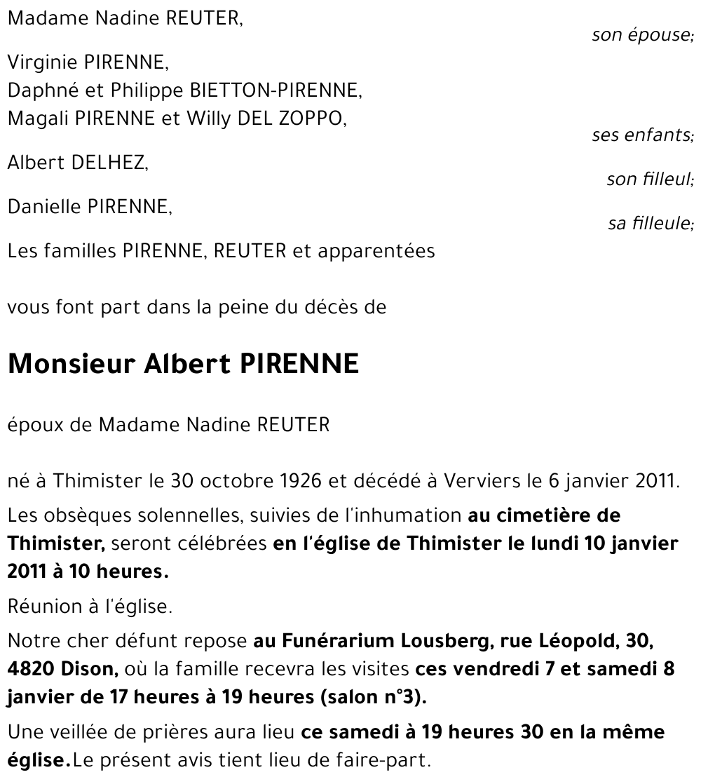 Albert PIRENNE