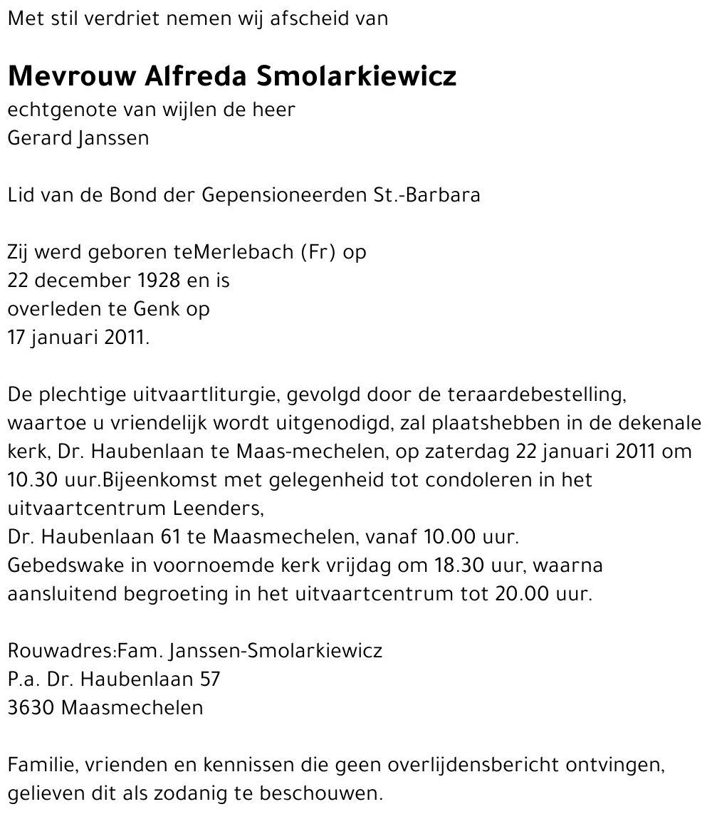 Alfreda Smolarkiewicz