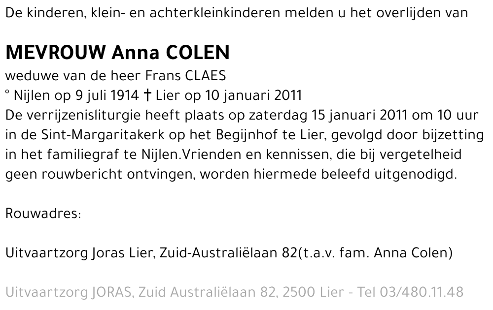 Anna Colen