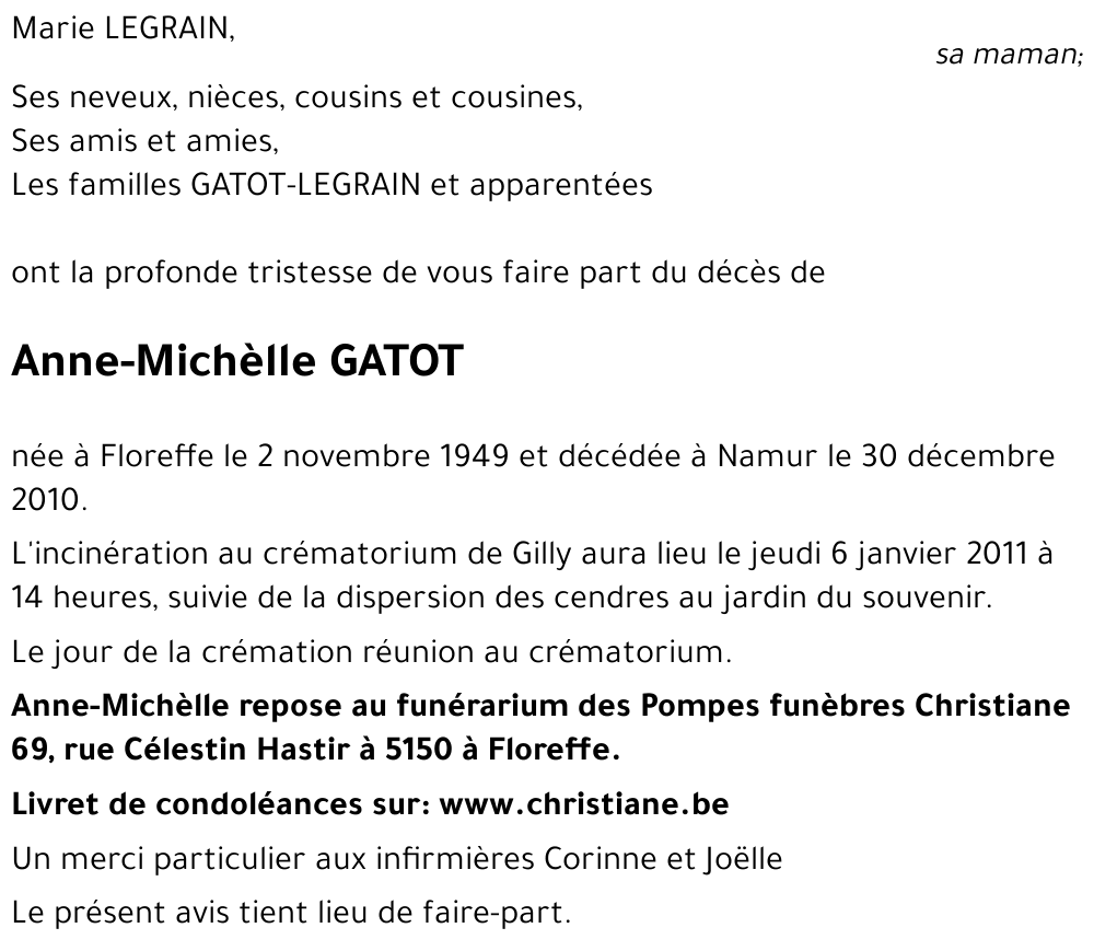 Anne-Michèlle GATOT