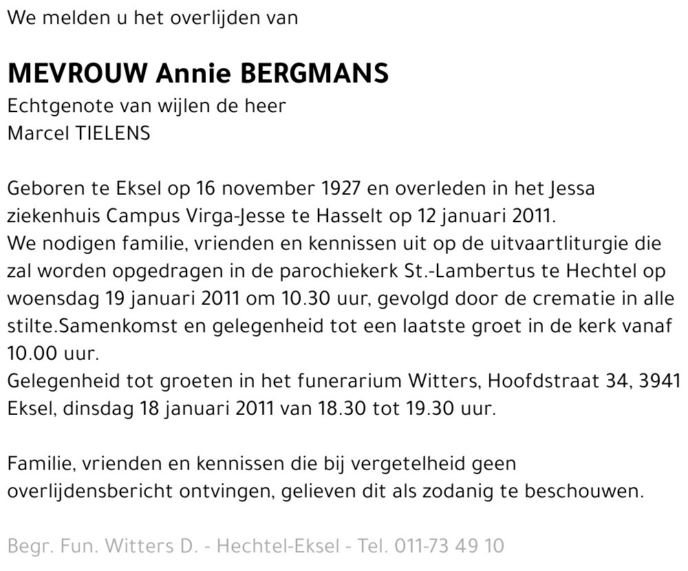 Annie Bergmans