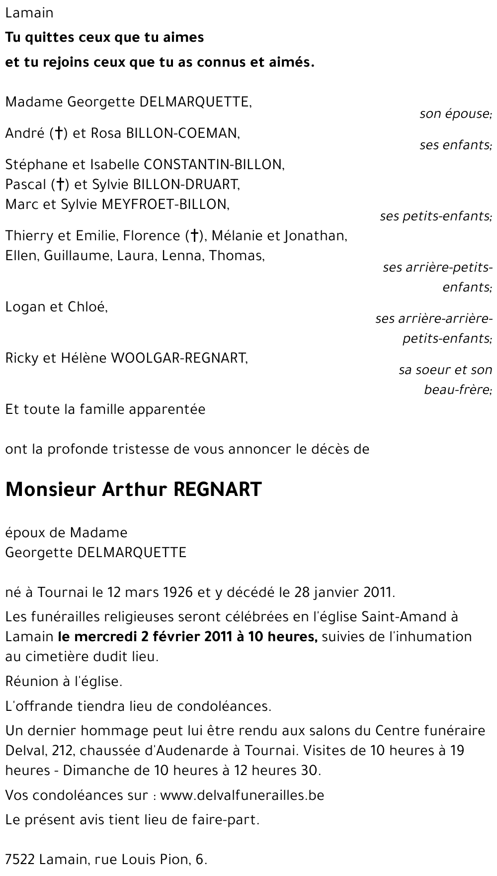 Arthur REGNART