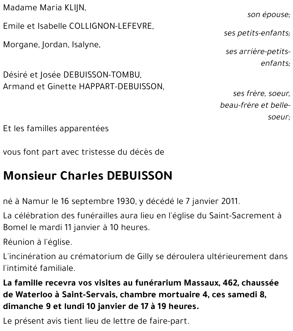 Charles DEBUISSON