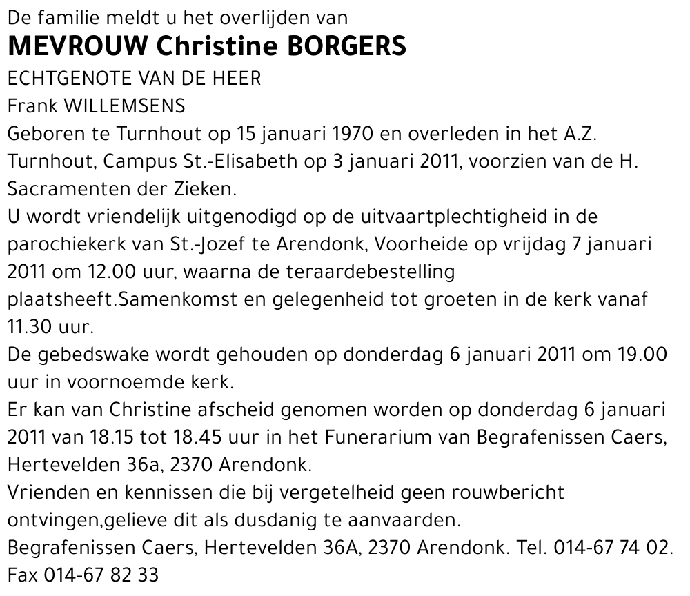 Christine Borgers