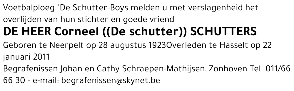 Corneel Schutters