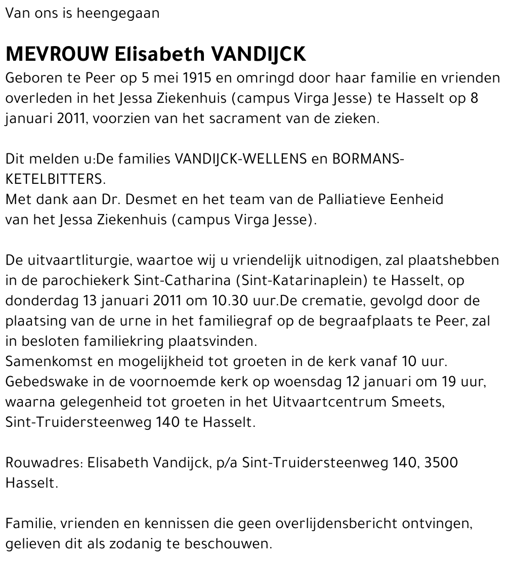 Elisabeth Vandijck