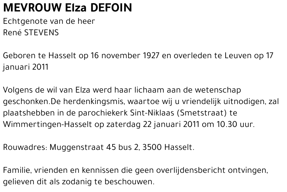 Elza Defoin