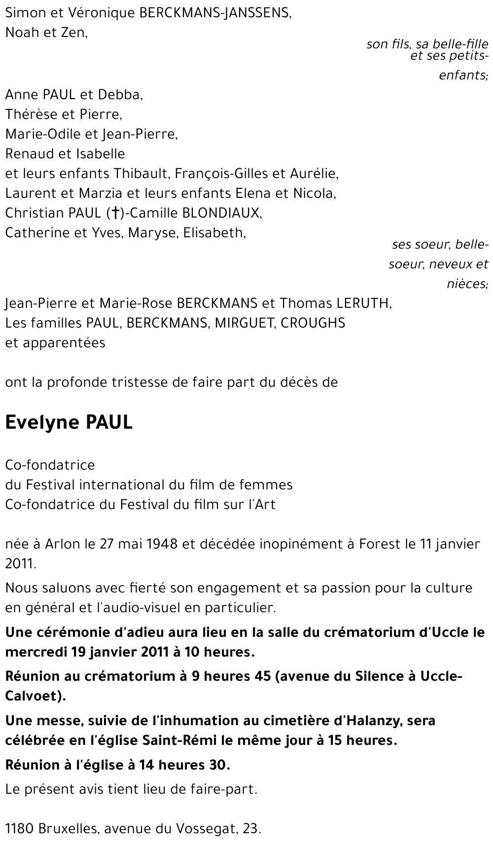Evelyne PAUL