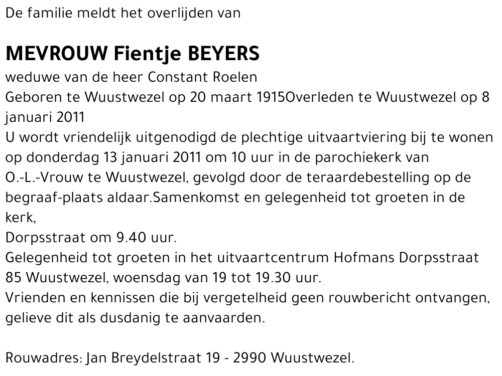 Fientje Beyers