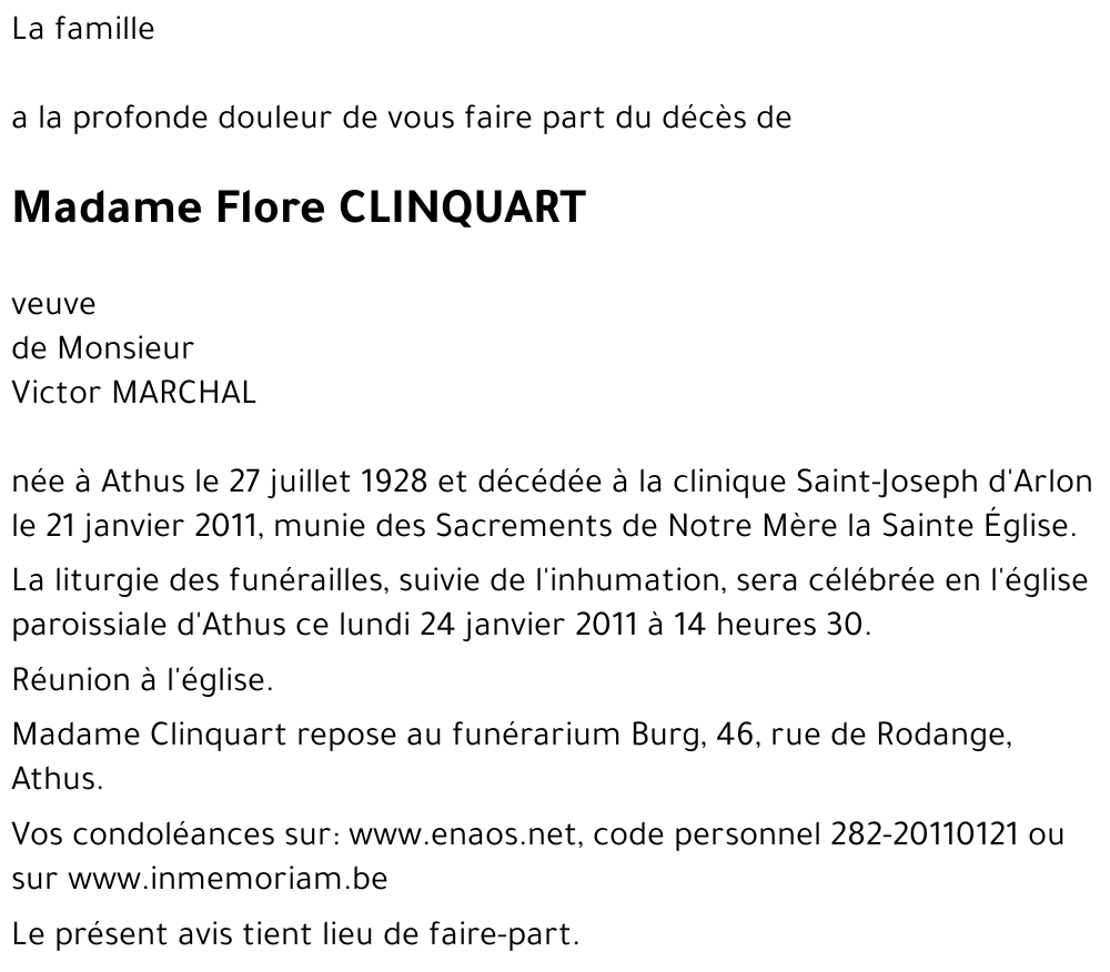 Flore CLINQUART