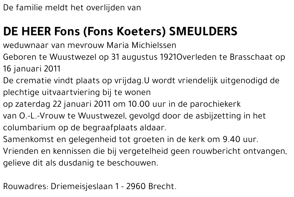 Fons Smeulders