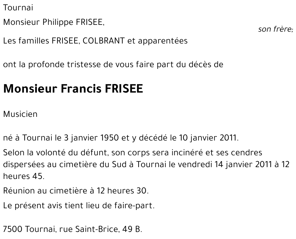 Francis FRISEE